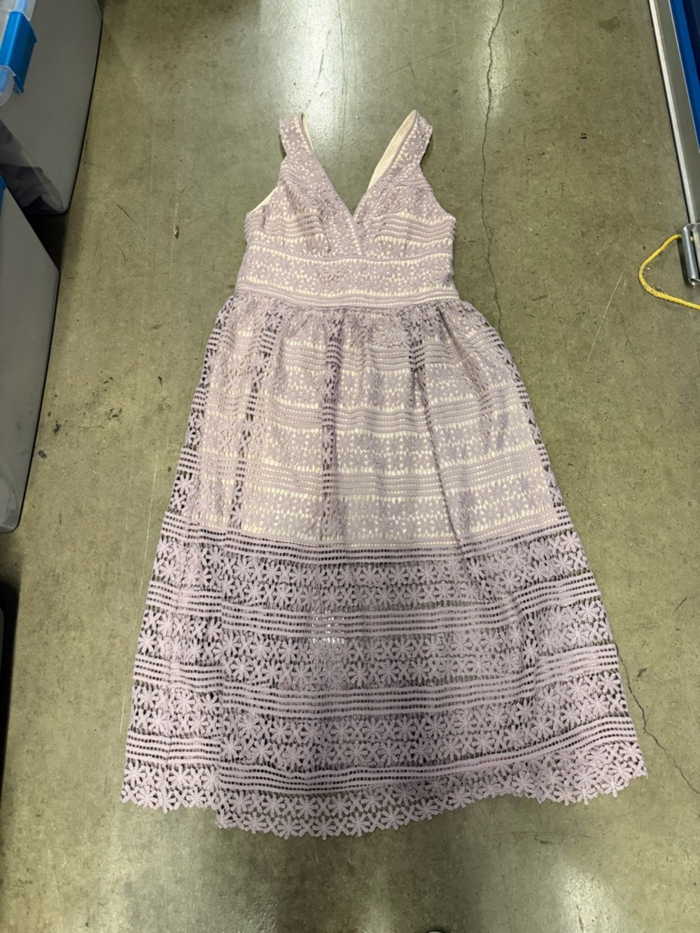 Lace Maxi Dress in Light Lavender